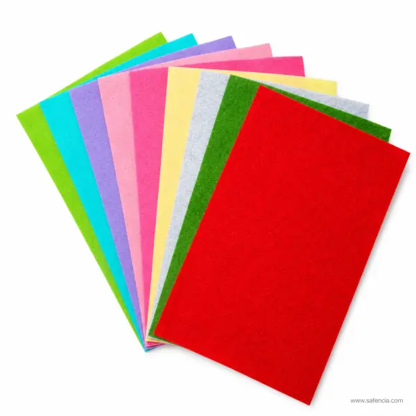 Soft Craft Felt Fabric Sheets A4 Size (Pack of 10 Assorted Colors)