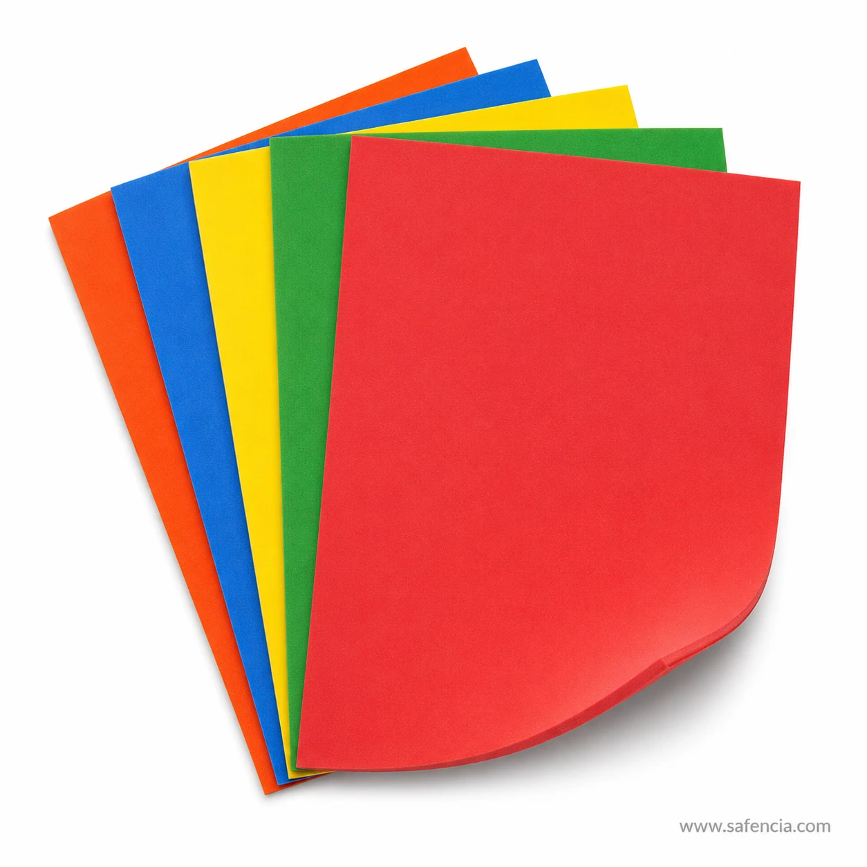 Flexible corner curve showing 2mm softness of plain EVA foam sheet