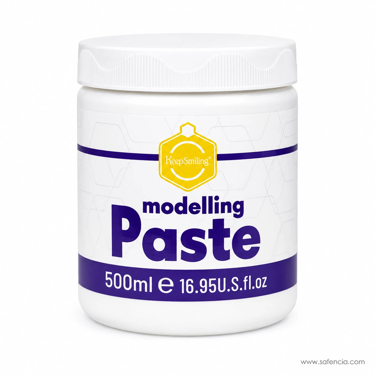 Keep Smiling large 500ml studio tub acrylic modeling texture paste white