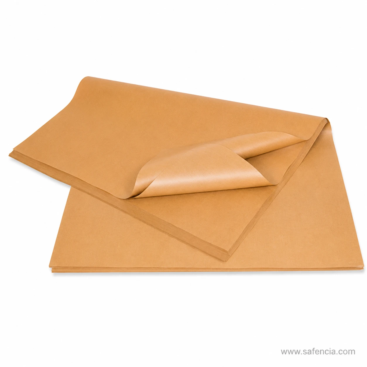 Crease texture display of heavy duty unbleached brown kraft paper