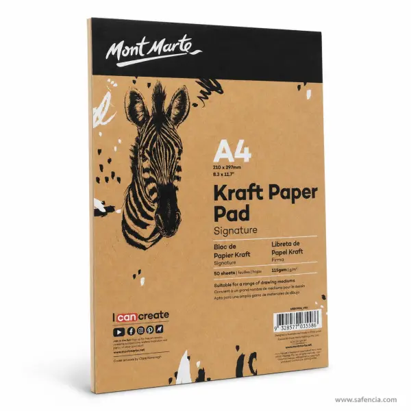 Mont Marte Signature Kraft Paper Pad 115gsm (50 Sheets)