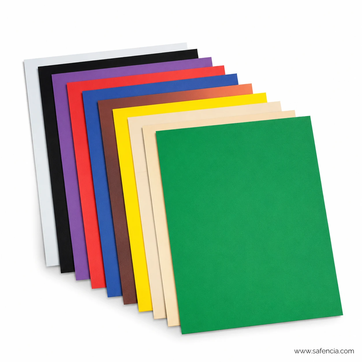 Flexible corner view showing soft closed cell structure of craft foam sheet