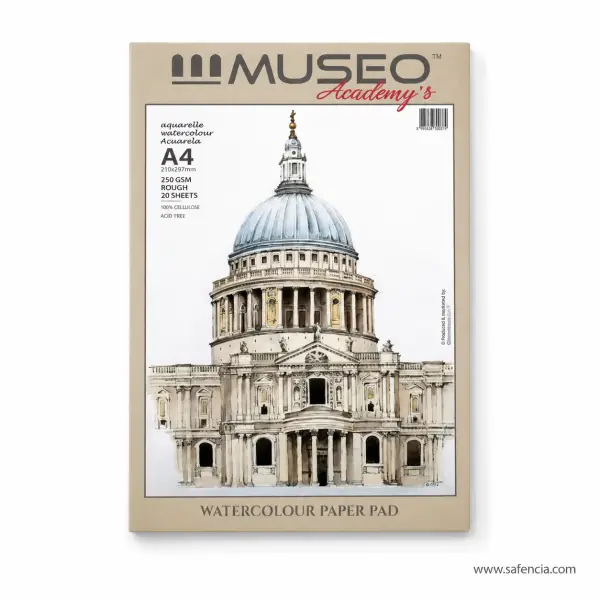 MUSEO Academy's 250gsm Rough Watercolor Paper Pad (A4 & A3)