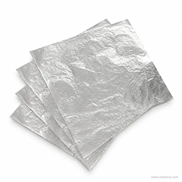 Premium Mirrored Metallic Silver Foil Craft Sheet (A4 Size)