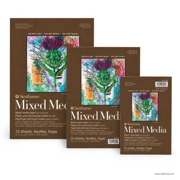 Strathmore 400 Series Heavyweight Mixed Media Pad 300gsm (15 Sheets)