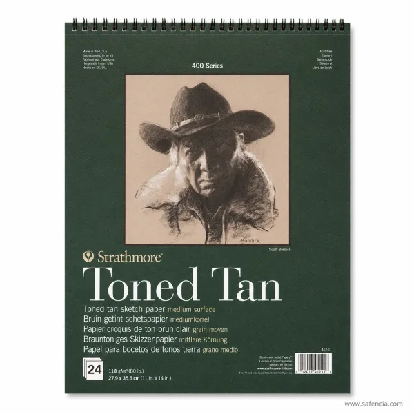 Strathmore 400 Series Toned Tan Sketch Pad 118gsm