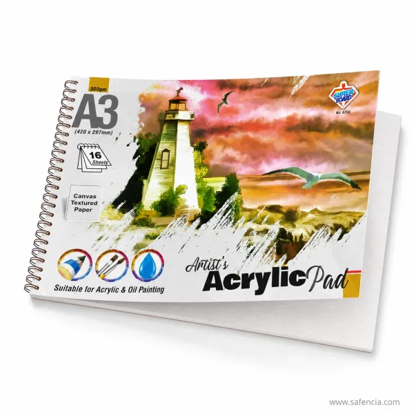 Superb Board Artist Acrylic Painting Pad A3