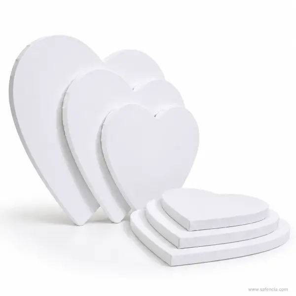 Superb Board Heart Shape Artist Canvas Board