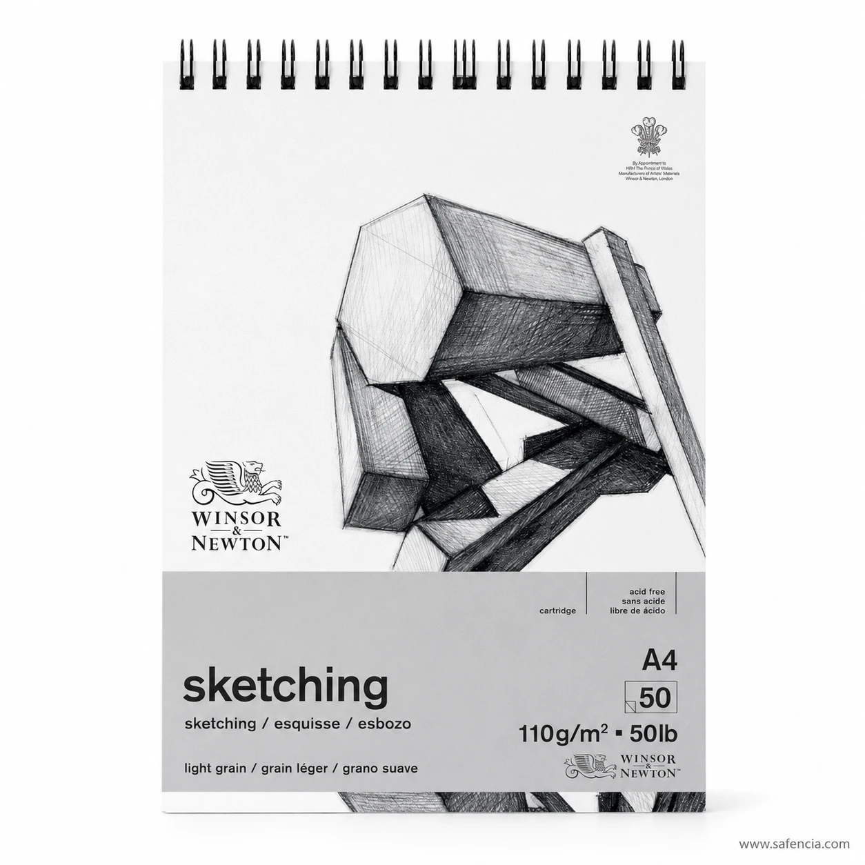 Winsor & Newton light grain sketching pad 110gsm A4 cover