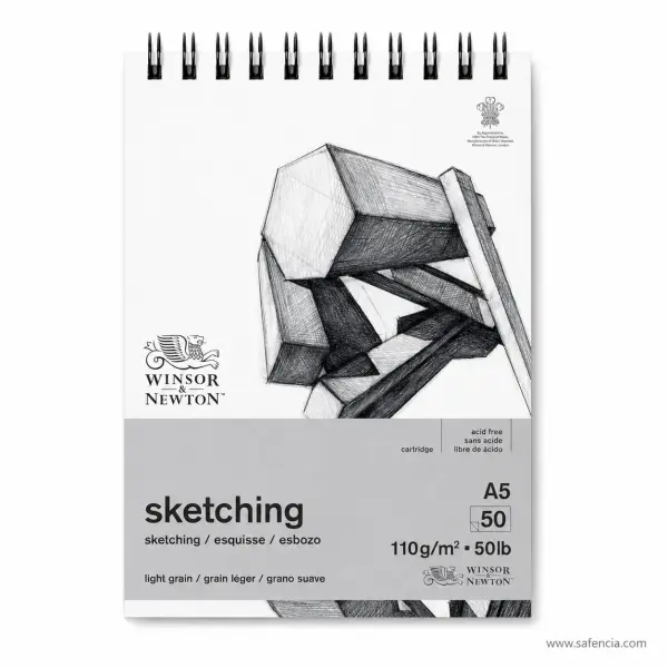 Winsor & Newton Light Grain Sketching Pad 110gsm (50 Sheets)