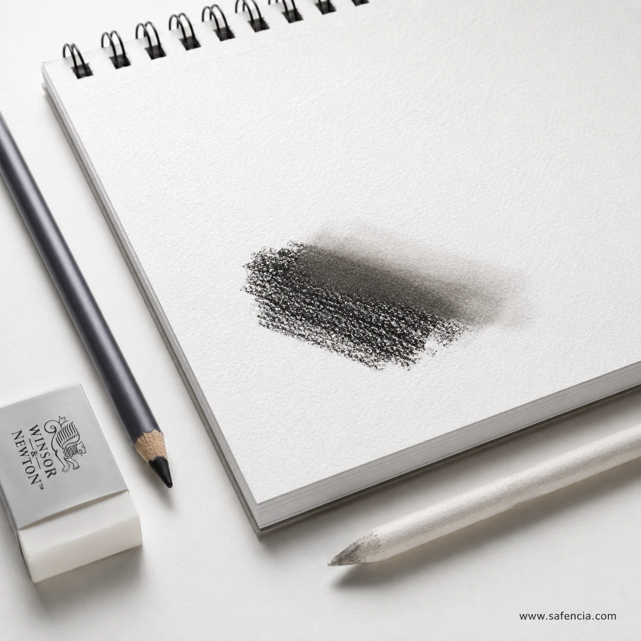 Paper texture closeup of Winsor & Newton light grain sheet