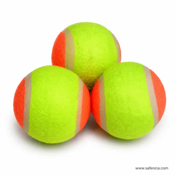 Chamki Tennis Ball 64mm Double Colour (Pack of 12) for Kids