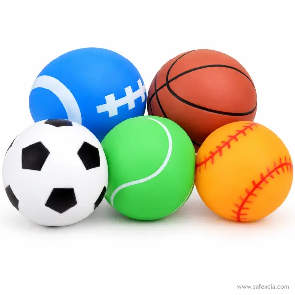Chu Chu Squeaky Sports Balls for Babies (Set of 5)