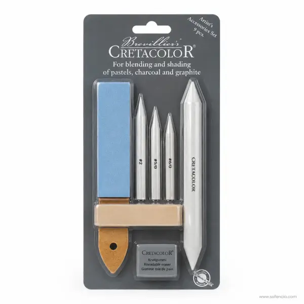 Cretacolor Artist's Accessories Blending Set 9 Pcs