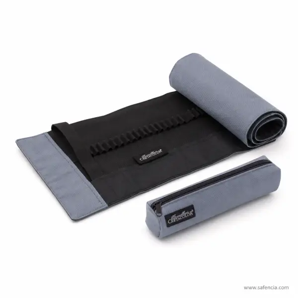 Cretacolor Pencil Roll-Up Case with Detachable Accessory Pouch