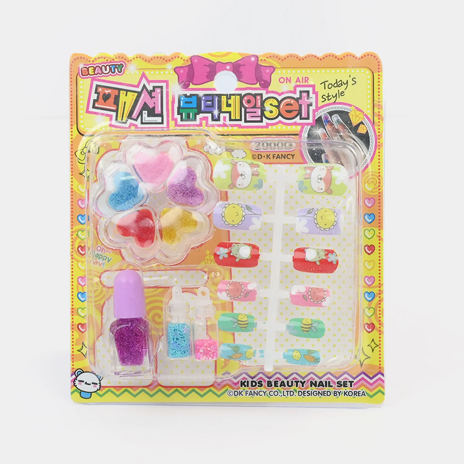 Cute Press-On Nail Art Set side view