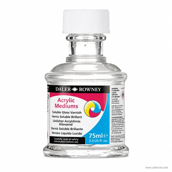 Daler-Rowney Acrylic Soluble Gloss Varnish 75 ml