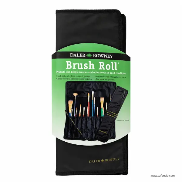 Daler-Rowney Brush Roll Case with Elastic Loops