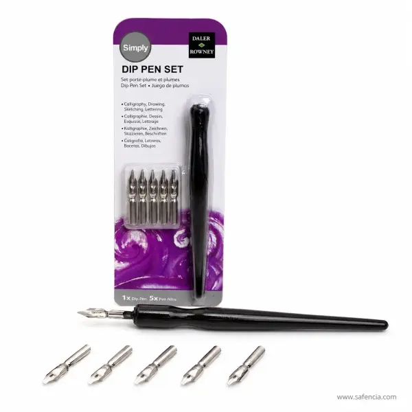 Daler-Rowney Simply Dip Pen Set with 5 Nibs