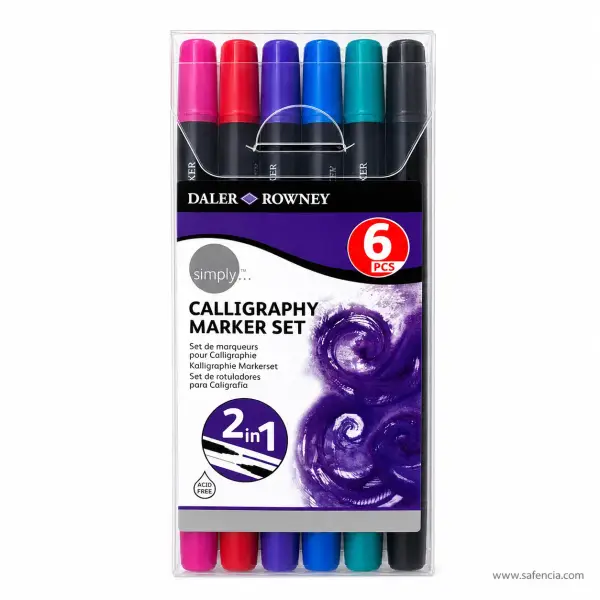 Daler-Rowney Simply Calligraphy Marker Set of 6