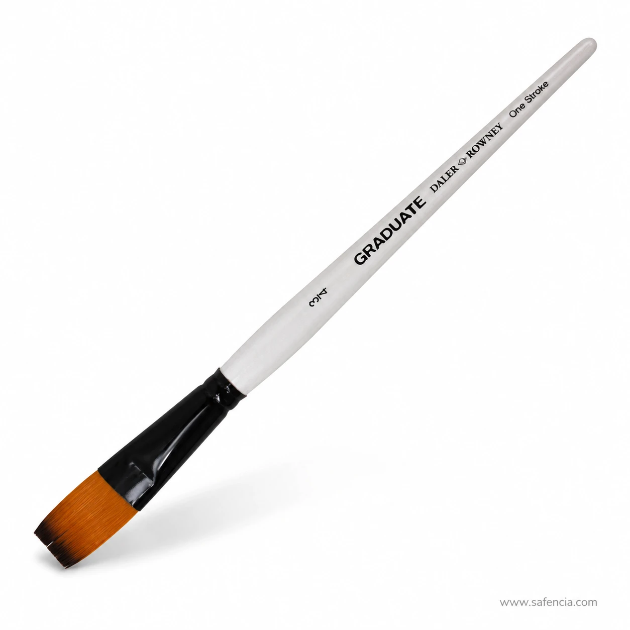 Daler-Rowney one stroke brush photographed at an angle