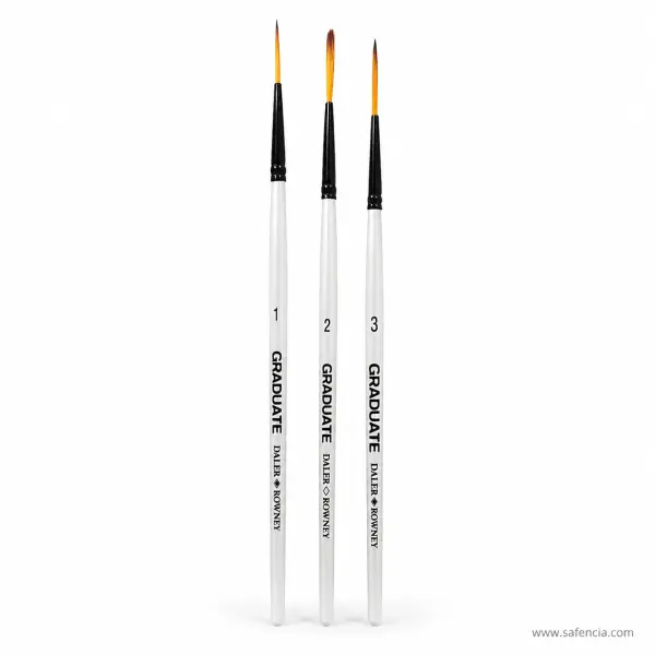 Daler-Rowney Graduate Rigger Brush Sizes 1 2 and 3