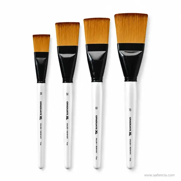 Daler-Rowney Graduate XL Synthetic Flat Brush Sizes 30 to 70