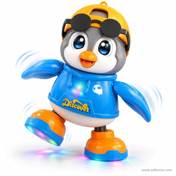 Dancing Penguin Toy with Music and Light-Up Feet