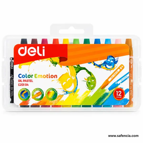 Deli Color Emotion Oil Pastels C20104 for Students and Artists