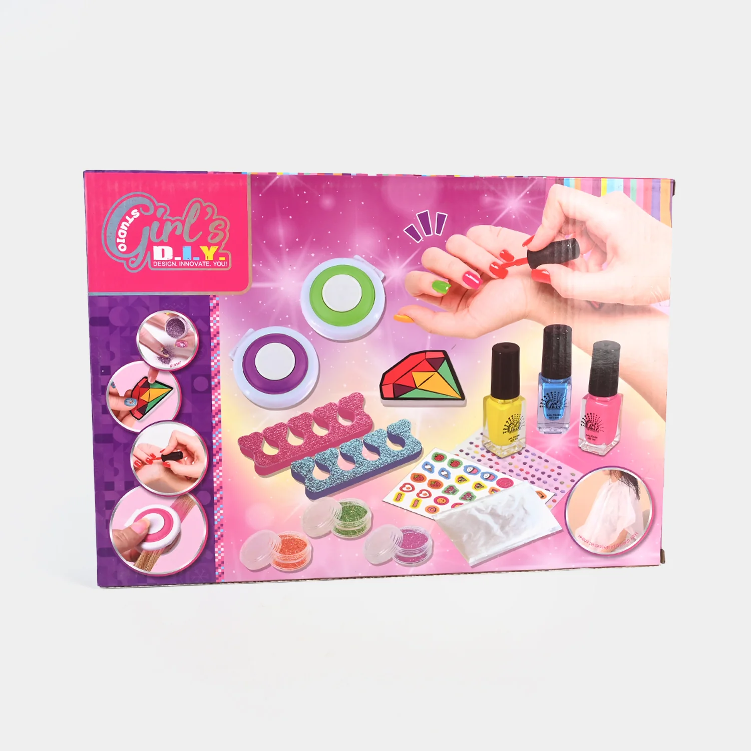 Deluxe DIY Nail Art Set box view