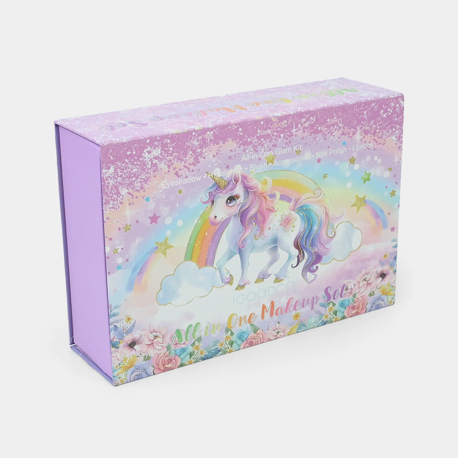 Deluxe Unicorn Beauty & Jewellery Box side view