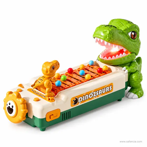 Dinosaur Obstacle Avoidance Game Machine with Smoke, Lights and Music