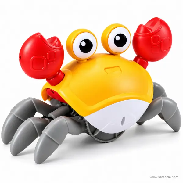Electric Crawling Crab Toy with Lights & Music for Kids – Smart Obstacle Avoidance