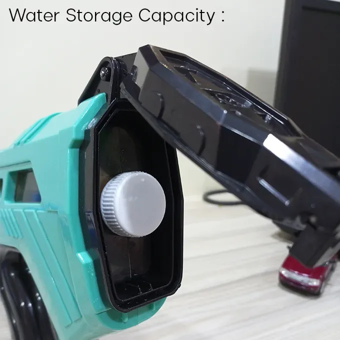 Rechargeable electric water gun high capacity tank