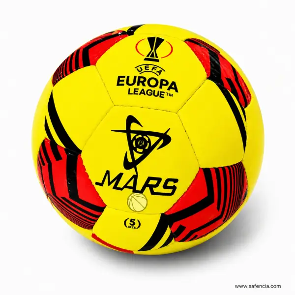 UEFA Europa League Design Football Size 5 (Hand-Stitched) Yellow
