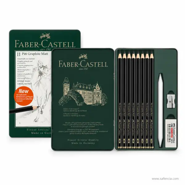 Faber-Castell Pitt Graphite Matt Tin — Set of 11