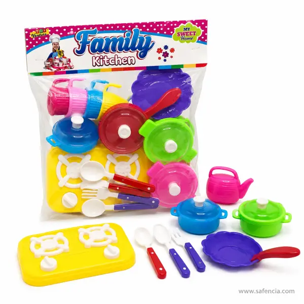 Family Kitchen Pots and Pans Play Set for Kids — Assorted Pretend Cooking Pack