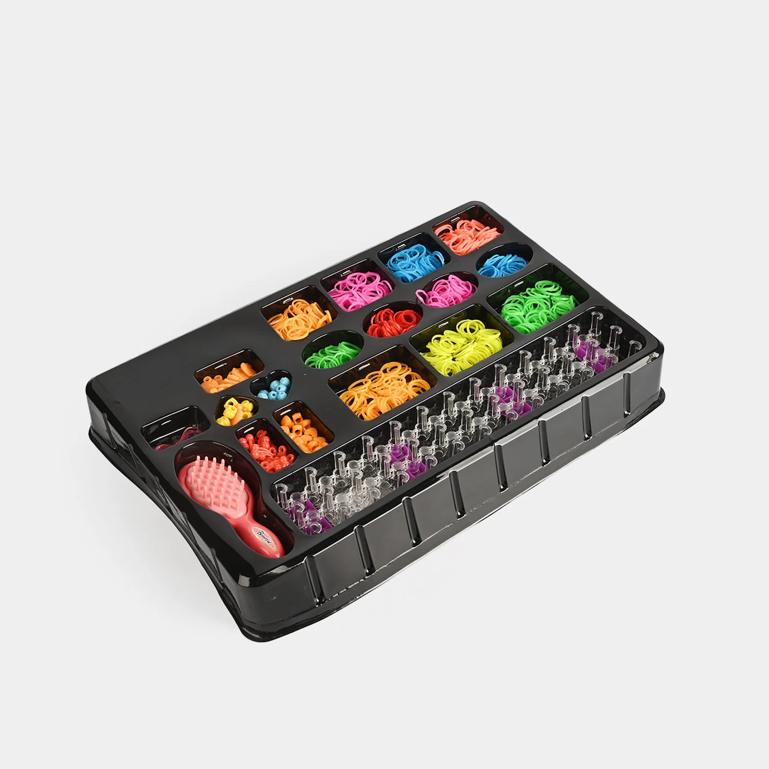 Fashion Beads DIY Jewellery Making Kit open view - beads, charms and cord