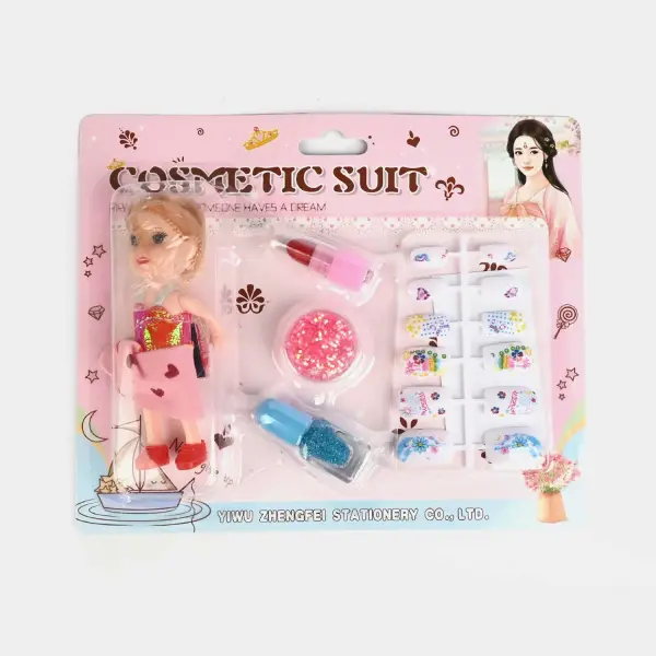 Fashion Doll Makeup & Nail Set for Girls