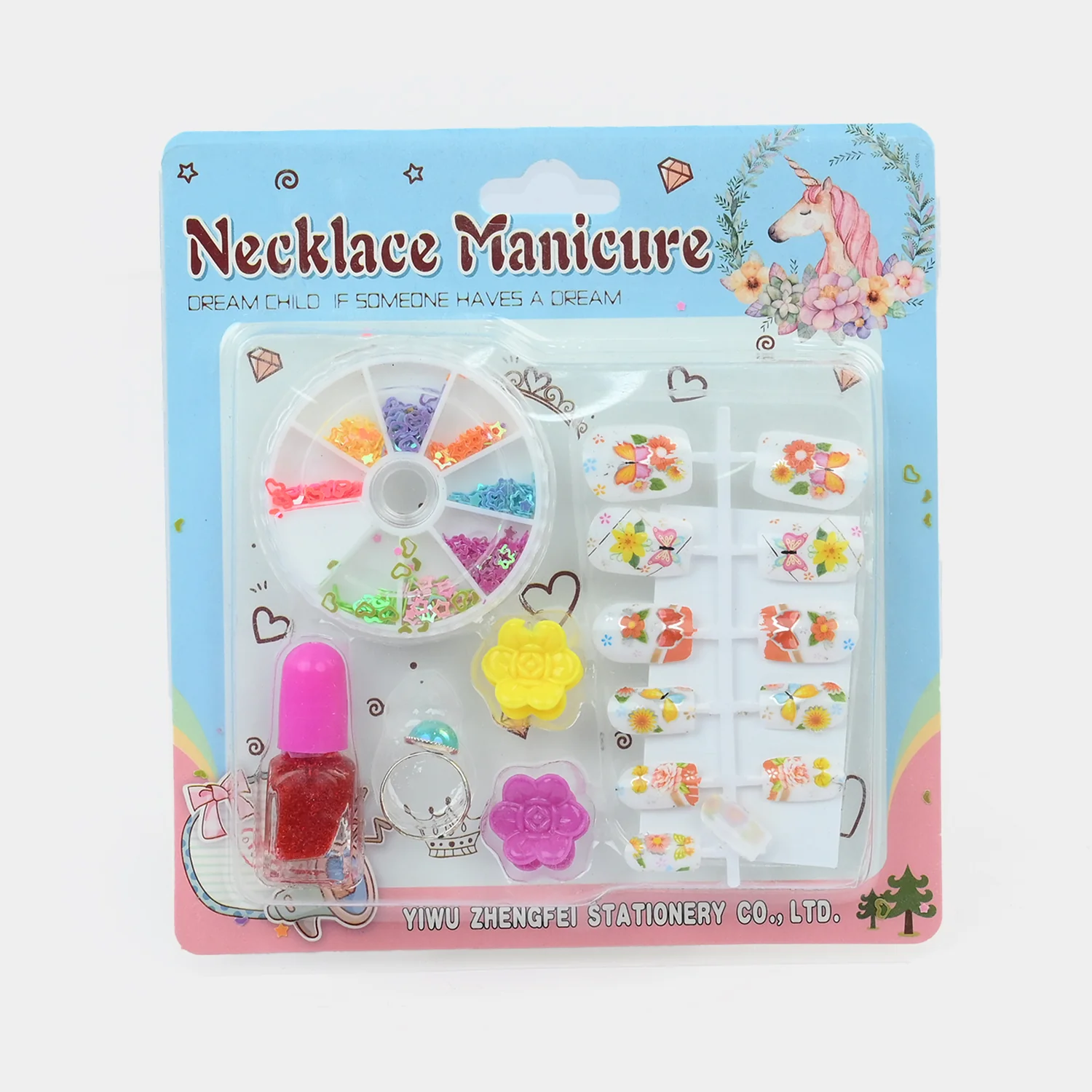 Floral Nail Art Wheel Set side view