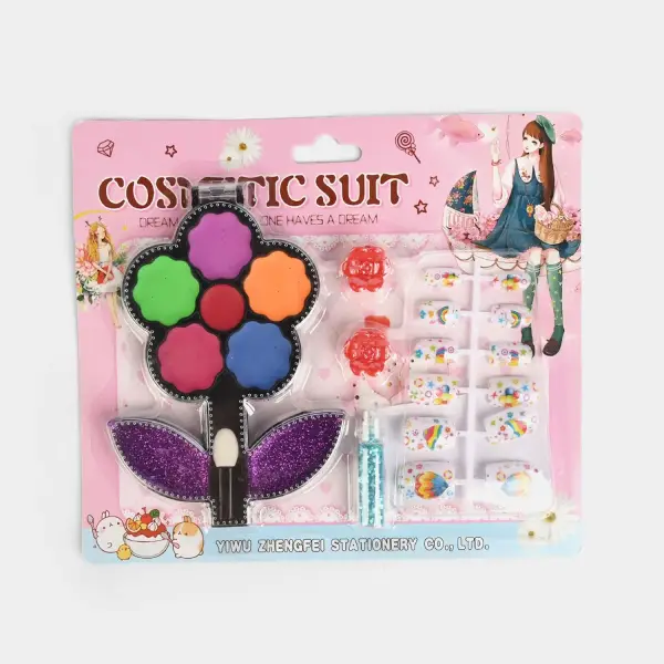 Flower Cosmetic & Nail Art Set for Girls
