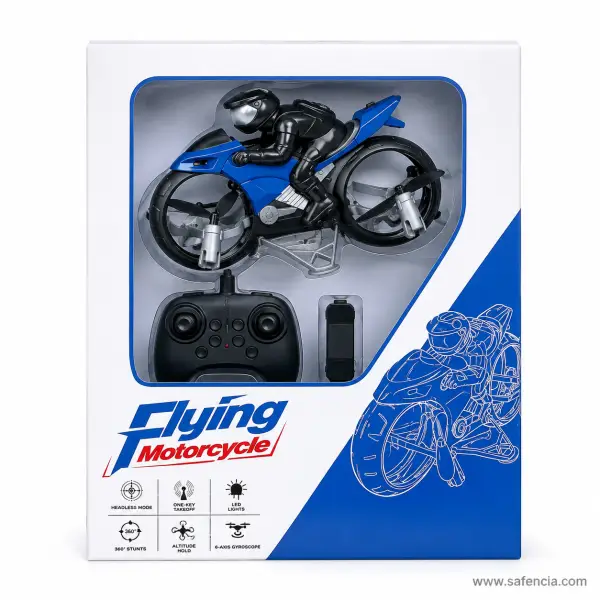 RC Flying Motorcycle Hoverbike Drone with Rider
