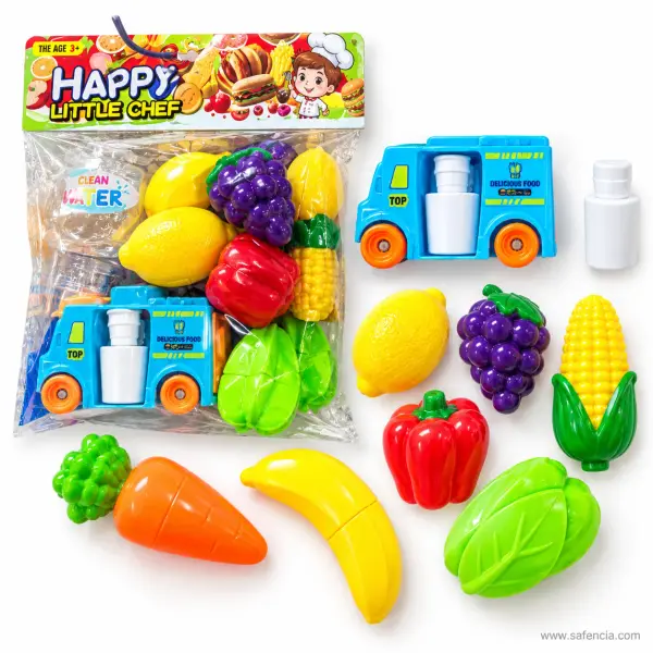 Food Truck Fruit and Vegetable Cutting Toy Set