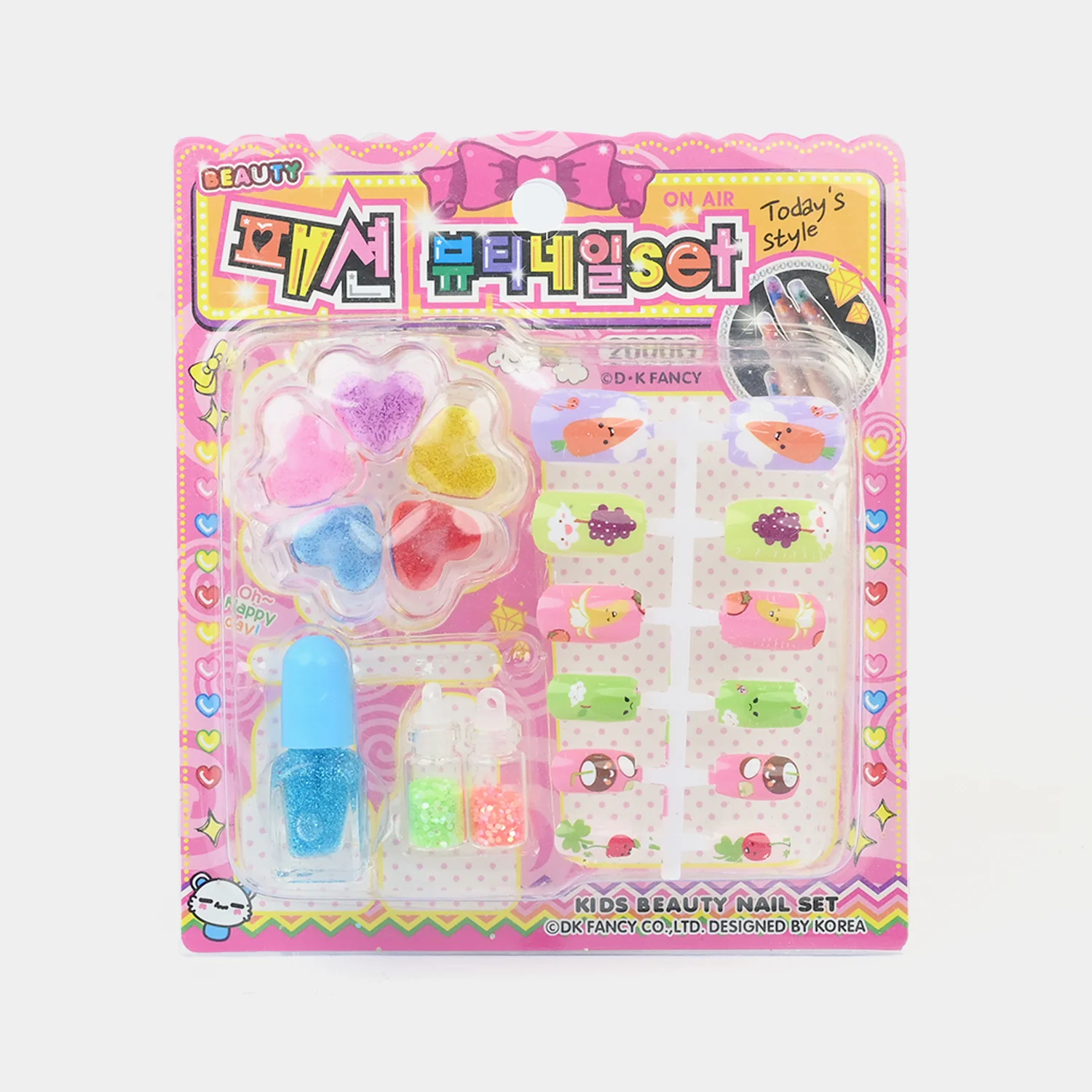 Fruit Friends Press-On Nail Set side view