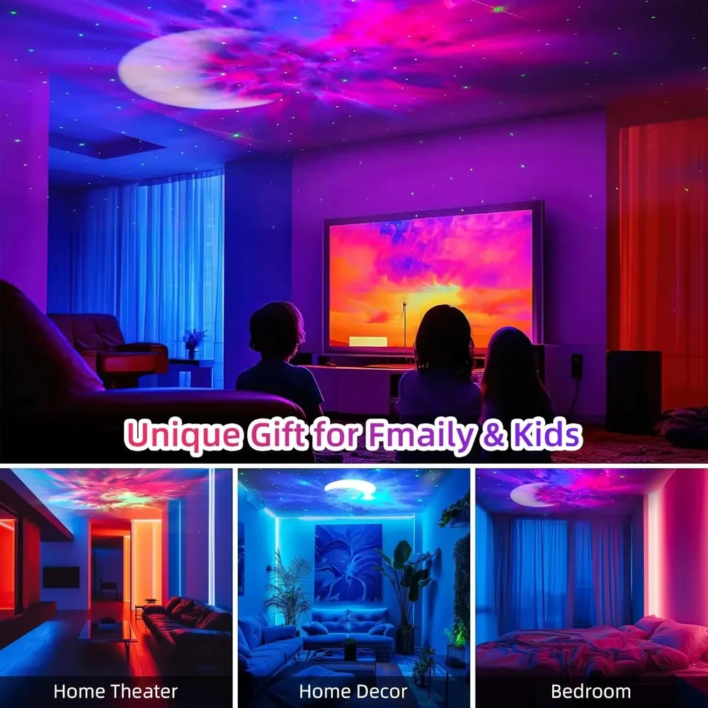 Galaxy projector starry sky bedroom
