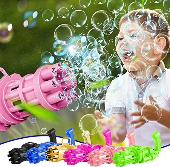 Gatling bubble gun automatic 8 nozzles