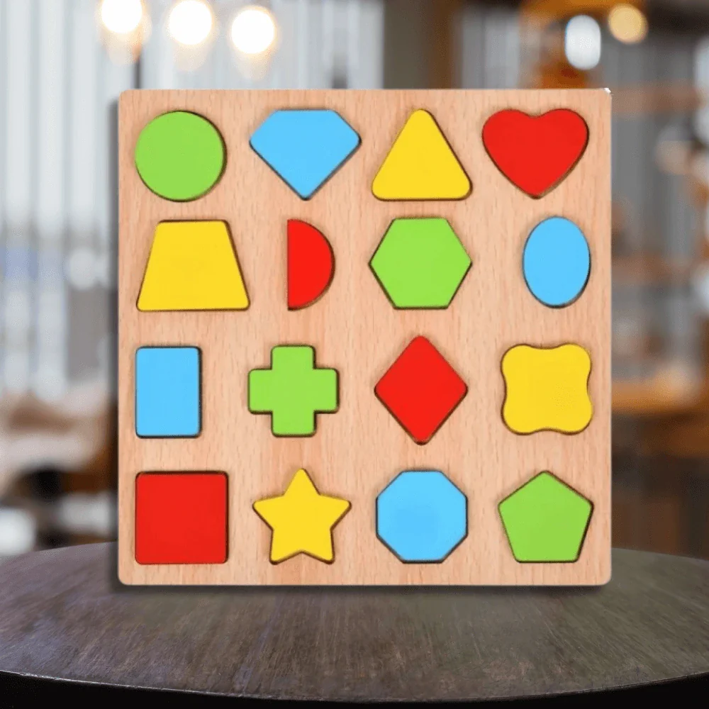 Geometric Shape Wooden Board