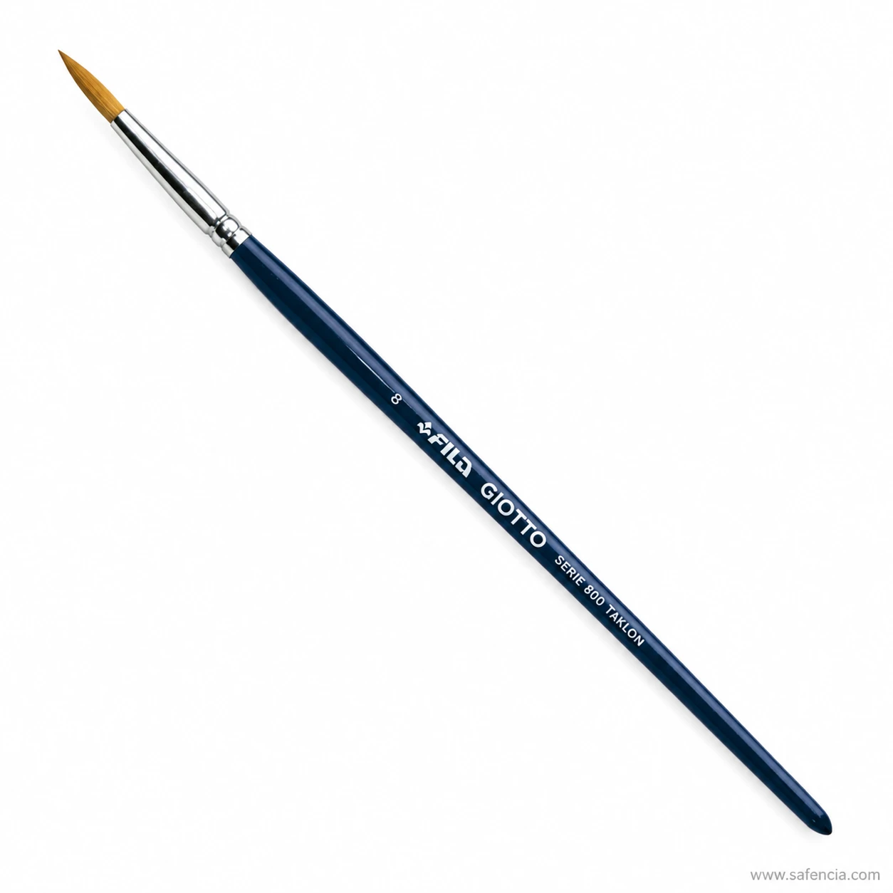 Giotto Serie 800 taklon round brush size 8 shown full length