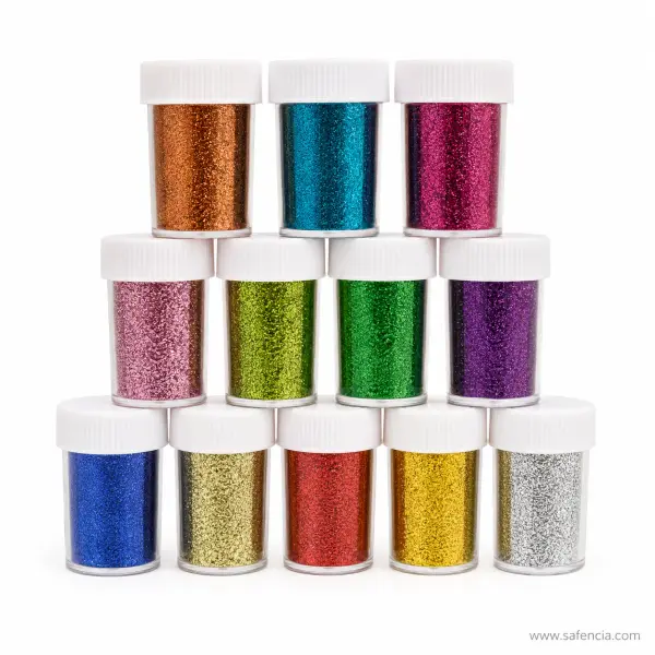 Craft Glitter Bottles Pack of 12 Colours