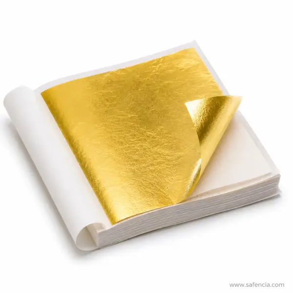 Gold Leaf Sheets 14cm x 14cm Pack of 100